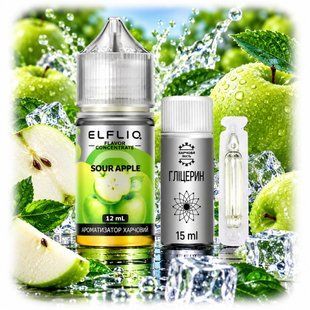 Купити ЕІf Lіq Aroma 30 ml Sour Apple Кисле Яблуко (Самозаміс 3в1) 110900 Рідини від EL