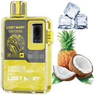 Купить Lost Mary OS12000 Pineapple Coconut Ice (Ананас Кокос Лед) 84167 Одноразовые системы