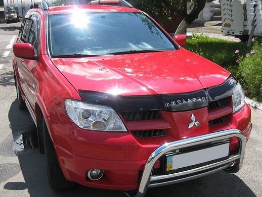 Купити Дефлектор капоту мухобійка для Mitsubishi Outlander 2001-2007 821 Дефлектори капота Mitsubishi