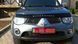 Дефлектор капота мухобойка Mitsubishi L200 2007-2015 Євро Кремплення (MSH06)