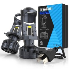 Купить LED лампы автомобильные F40 PRO H4 140W 14000Lm 6000K (Линзованные D36 мм +350% С Обманкой Canbus) 82175 LED Лампы PRO Линзованные