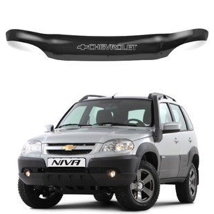Купить Дефлектор капота мухобойка Chevrolet Niva 2002- Voron Glass MC20602 95125 Дефлекторы капота Chevrolet