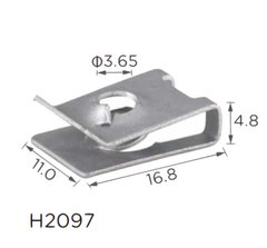 Купити Скоба під гвинт L-16, 8x11 D=3, 65 Bmw (07129904150)H2097) 73846 Скоба Шайба Металева