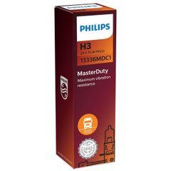 Купить Автолампа галогенная Philips Master Duty H3 24V 70W Pk22s 1 шт (13336MDC1) 38867 Галогеновые лампы Philips