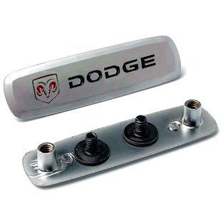 Купить Эмблема шильдик Dodge для автомобильных ковриков Алюминий 1 шт 65666 Эмблемы шильдики Подпятники для автоковриков