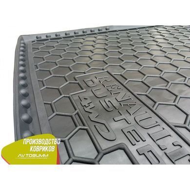 Купить Автомобильный коврик в багажник Renault Duster 2010- (4WD) / Резиновый (Avto-Gumm) 28543 Коврики для Renault