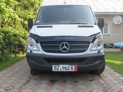 Купити Дефлектор капоту мухобійка Mercedes-Benz Sprinter 906 2006-2013 Євро Кріплення (Vip Tuning) MRD07 2288 Дефлектори капота Mercedes-benz