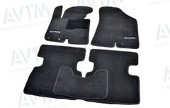 Купити Автомобільні килимки ворсові Hyundai IX35 2010- Premium Чорні 33176 Килимки для Hyundai