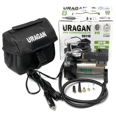 Купити Автомобільний компресор URAGAN 12V 12А 35л/хв 150Вт 1 м шланг (90110) 26457 Електричні автомобільні компресори