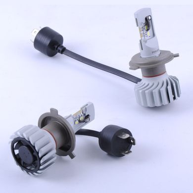 Купити LED лампи автомобільні H4 радіатор+кулер 5000Lm PHILIPS Ultinon Pro+160% / 5800K / IP67 / 8-48V 2шт 31660 LED Лампи Philips