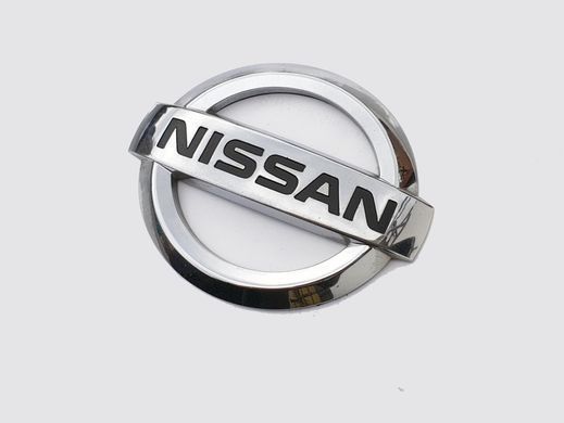 Купить Эмблема решетки задняя для Nissan Хром 128х108 мм Пластикна скотче (Завод) 88373 Эмблемы на иномарки