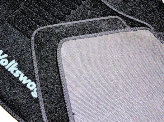 Купити килимки в салон ворсові для Volkswagen Passat 2014- B8 седан / Чорні 33345 Килимки для Volkswagen