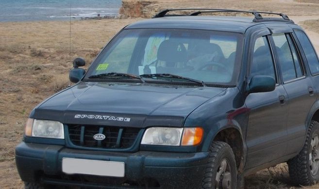 Купить Дефлектор капота мухобойка для Kia Sportage 1994-2003 Евро Крепление (Vip Tuning) KA06 543 Дефлекторы капота Kia