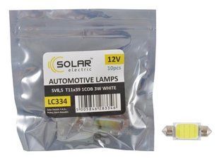 Купити Світлодіод 12V 39mm T11 1 COB білий 10шт 26039
