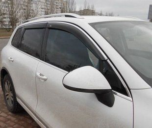 Купить Дефлекторы окон ветровики Kia Sportage 2010- 4дв Хром молдинг 36164 Дефлекторы окон KIA