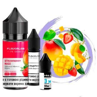 Купити Piдина Самозаміс Flavorlab PE10000 30ml Strawberry Razz 79626 Рідини FL