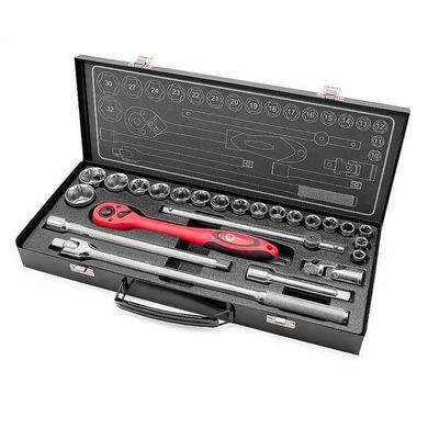 Купить Профессиональный набор инструмента 1/2", 25 ед. (гол. 10-32 мм) INTERTOOL ET-6025 78222 Наборы инструментов