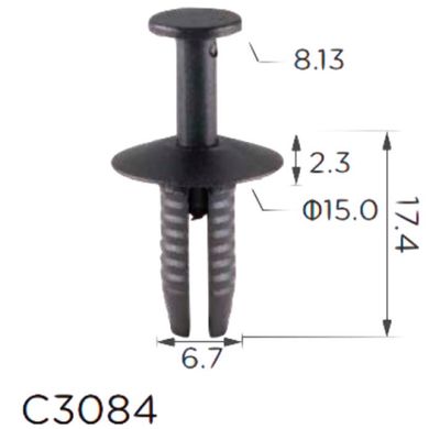 Купити Кліпса кріплення Натискна Розпірна BMW VW AUDI SEAT SKODA MERCEDES (51111908077 N90359101 11602) C3084 73139 Фіксатор натискного типу