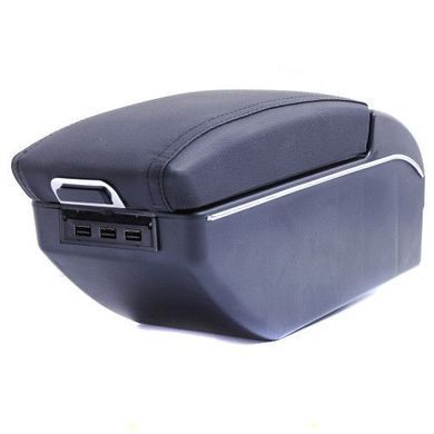 Купить Подлокотник Универсальный / Выдвижной пепельница подстаканник / 14см / 7 USB / Led подсветка (EL 100 521) 39485 Подлокотники в авто
