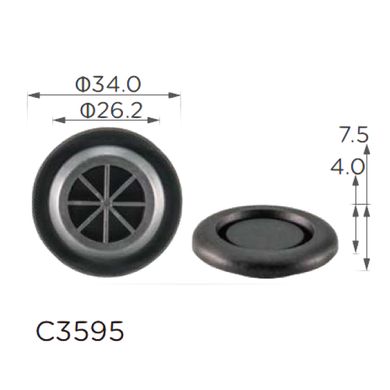 Купити Заглушки кузова Honda 90825-T2A-003 (C3595) 73735 Заглушки кузова