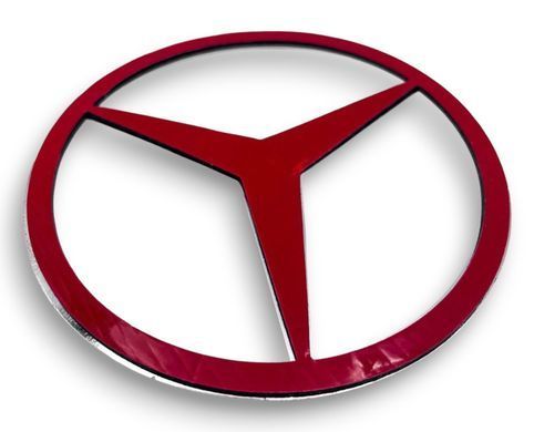 Купить Эмблема Mercedes-Benz Хром Пластик D89 мм на двухстороннем скотче 17853 88519 Эмблемы на иномарки