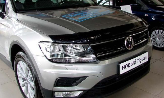 Купити Дефлектор капоту мухобійка Volkswagen TIGUAN 2016- 5004 Дефлектори капота Volkswagen