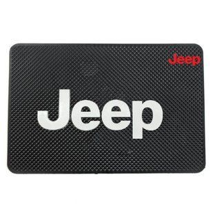 Купить Антискользящий коврик торпеды с логотипом Jeep 200x130 мм 87032 Антискользящие коврики на торпеду