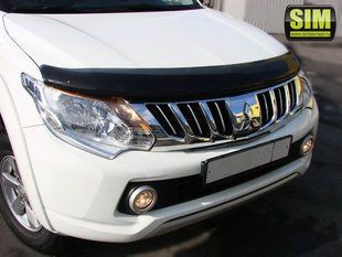 Купити Дефлектор капоту мухобійка Toyota Hilux 2015- 7506 Дефлектори капота Toyota
