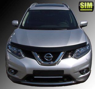 Купити Дефлектор капоту мухобійка для NISSAN X-TRAIL 2015-,темний 7282 Дефлектори капота Nissan