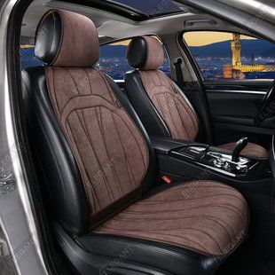 Купити Накидки для передніх сидінь Алькантара Elegant ANCONA Коричневі Передні 2 шт (700 805) 80332 Накидки для сидінь Premium (Алькантара)