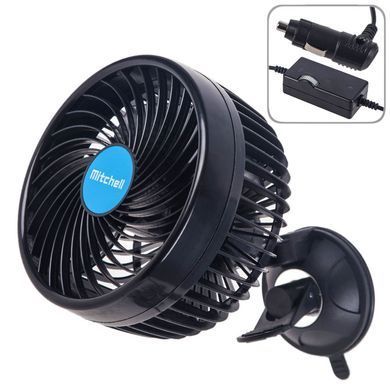 Купити Автомобільний вентилятор Mitchell 6" 12V 12W на затиску два режими (HX-T701E) 91398 Вентилятори та тепловентилятори для авто