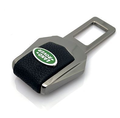 Купити Заглушка ремня безпеки з логотипом Skoda Land Rover Темний хром 1 шт 39486 Заглушки ременя безпеки