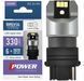 Купити LED автолампа Brevia Power 12/24V P27W 6x3020SMD 330Lm 6000K CANbus W2,5x16d 2 шт (10138X2) 40182 Світлодіоди - Brevia - 1 фото из 4