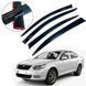 Купить Дефлекторы окон ветровики для Skoda Octavia A5 2004-2014 Liftback Хэтчбек Гибкие (Acrylic) 83052 Дефлекторы окон Skoda