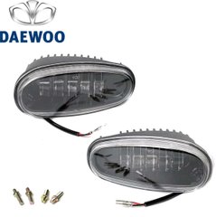 Купить Противотуманные LED Фары для Daewoo Lanos Sens L-W 50W 6000K Алюминиевый корпус (DW-037 LED-W) 33520 Противотуманные фары модельные Иномарка