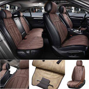 Купити Накидки для сидінь Алькантара Elegant ANCONA Коричневі Повний Комплект (700 815) 80333 Накидки для сидінь Premium (Алькантара)