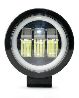 Купить Светодиодная дополнительная LED фара 90х60 mm / Линза с ДХО / 30W / 10Wх3 / 10-30V / 3500LM / 1 шт 10068 Дополнительные LЕD фары