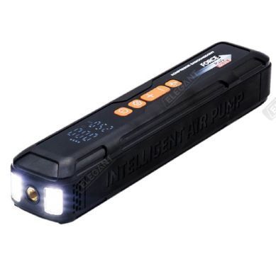 Купити Автомобільний компресор Бездротовий Force PLUS Повербанк 12V 6000 mAh 10Атм 4-режиму LED USB 5V-2.4A (EL100 015) 87033 Електричні автомобільні компресори