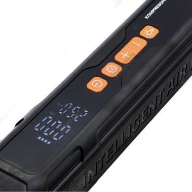 Купити Автомобільний компресор Бездротовий Force PLUS Повербанк 12V 6000 mAh 10Атм 4-режиму LED USB 5V-2.4A (EL100 015) 87033 Електричні автомобільні компресори