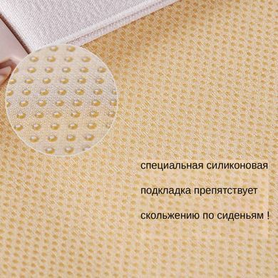 Купити Накидки на сидіння алькантара LUX стьобані комплект Бежеві 8267 Накидки для сидінь Premium (Алькантара)