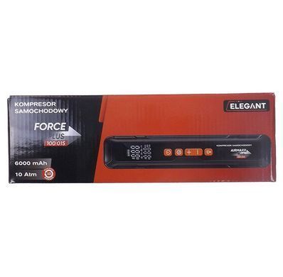 Купити Автомобільний компресор Бездротовий Force PLUS Повербанк 12V 6000 mAh 10Атм 4-режиму LED USB 5V-2.4A (EL100 015) 87033 Електричні автомобільні компресори