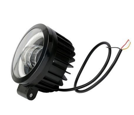 Купить Светодиодная дополнительная LED фара 90х60 mm / Линза с ДХО / 30W / 10Wх3 / 10-30V / 3500LM / 1 шт 10068 Дополнительные LЕD фары