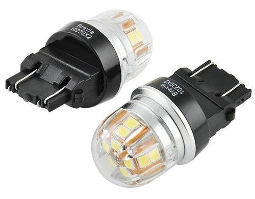 Купить LED автолампа Brevia Spower 12/24V P27/7W 6x2835SMD 330Lm 6000K CANbus W2,5x16d 2 шт (10239X2) 40183 Светодиоды - Brevia
