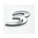 Купити Емблема напис 3 для Mazda Хром 58х36 мм Пластикна скотче (Завод) 88406 Емблема напис на іномарки