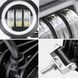 Купить Светодиодная дополнительная LED фара 90х60 mm / Линза с ДХО / 30W / 10Wх3 / 10-30V / 3500LM / 1 шт 10068 Дополнительные LЕD фары - 2 фото из 5