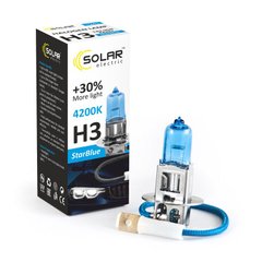 Купить Автолампа галогенная Solar StarBlue / H3 / 55W / 12V / 4200K 1 шт (1243) 38449 Галогеновые лампы Китай