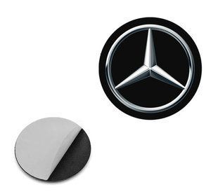 Купить Наклейка с логотипом Mercedes-Benz для автоключей d=15 мм Пластиковая объемная (Завод) 89356 Наклейки на автомобиль
