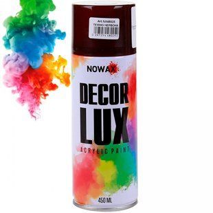 Купить Акриловая краска Nowax Спрей 450 мл Темно-Красная (wine red/ral3005) 58860 Краски аэрозольные