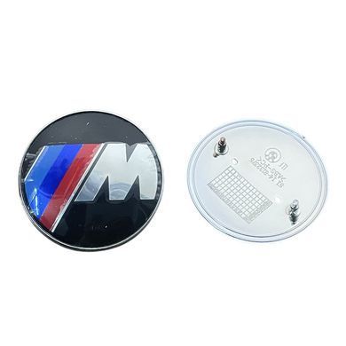 Купити Емблема капота Bmw M Performance 82мм пластик+Метал (на 2 штифтах) OEM 51148132375 90354 Емблеми на іномарки