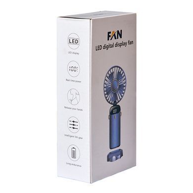 Купити Вентилятор міні з підставкою для телефону і дисплеєм Mini fat USB Type-C 5V/1A 5W (N15) 102719 Вентилятори та тепловентилятори для авто